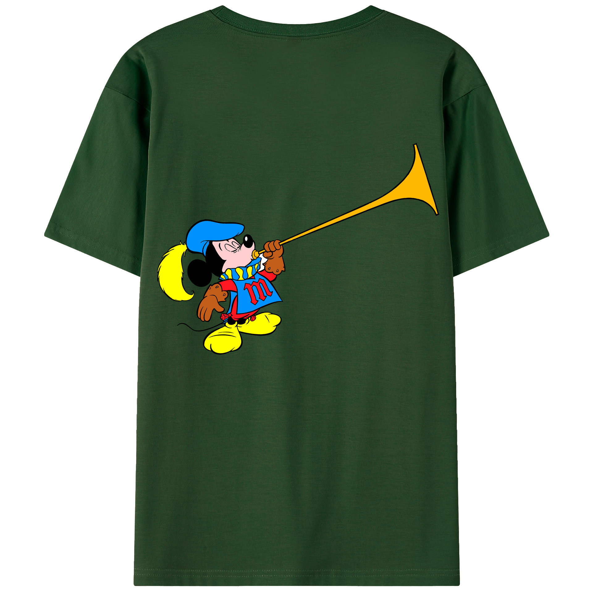 （画像用） ミッキーマウス Mickey Mouse 綿100％半袖Tシャツ（背面プリント）